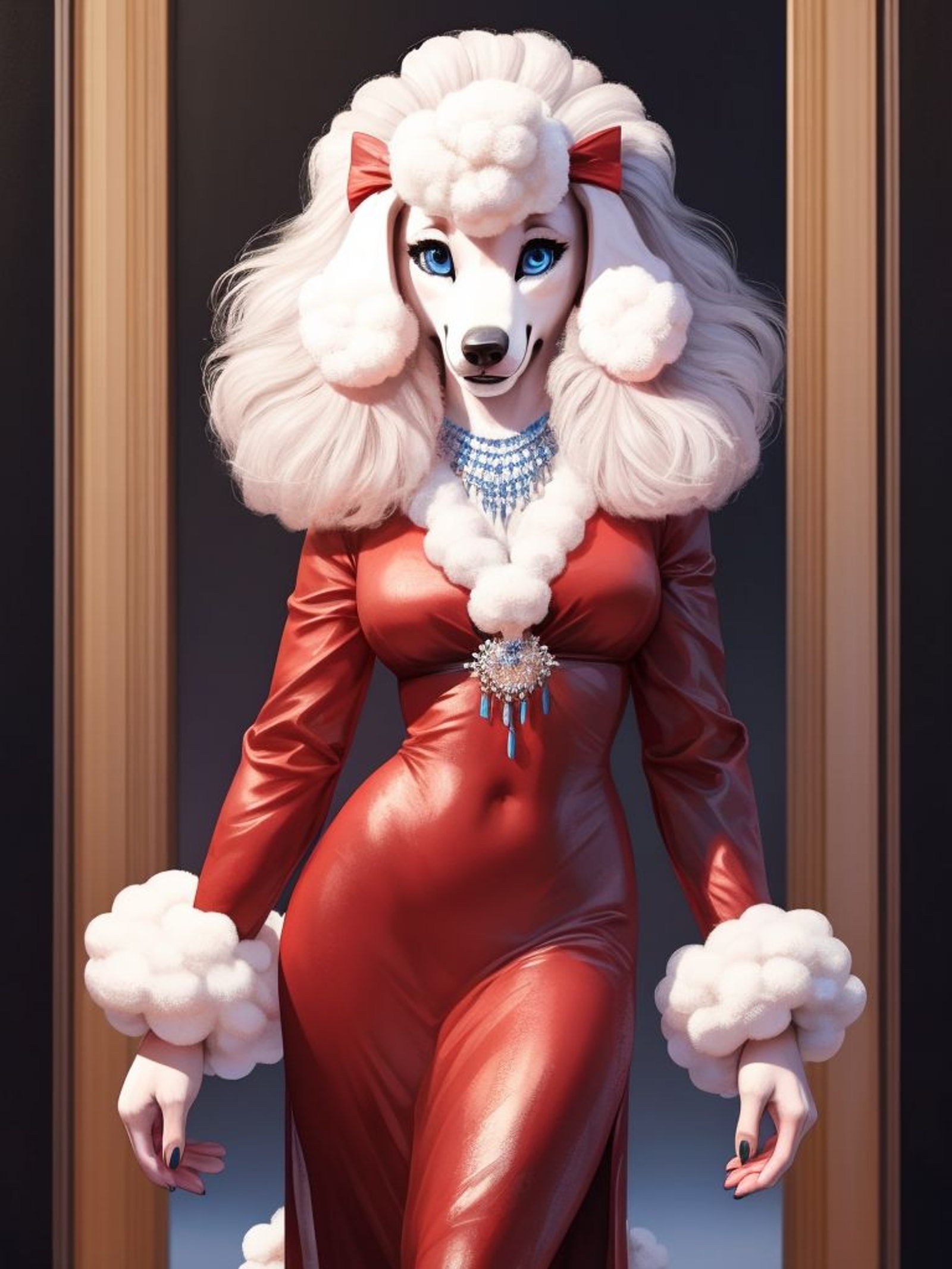 Poodle, dog girl, ai girlfriend, ai art generator, waifu, hentai, ai girlfriend chat, virtual waifu, nsfw ai image generator